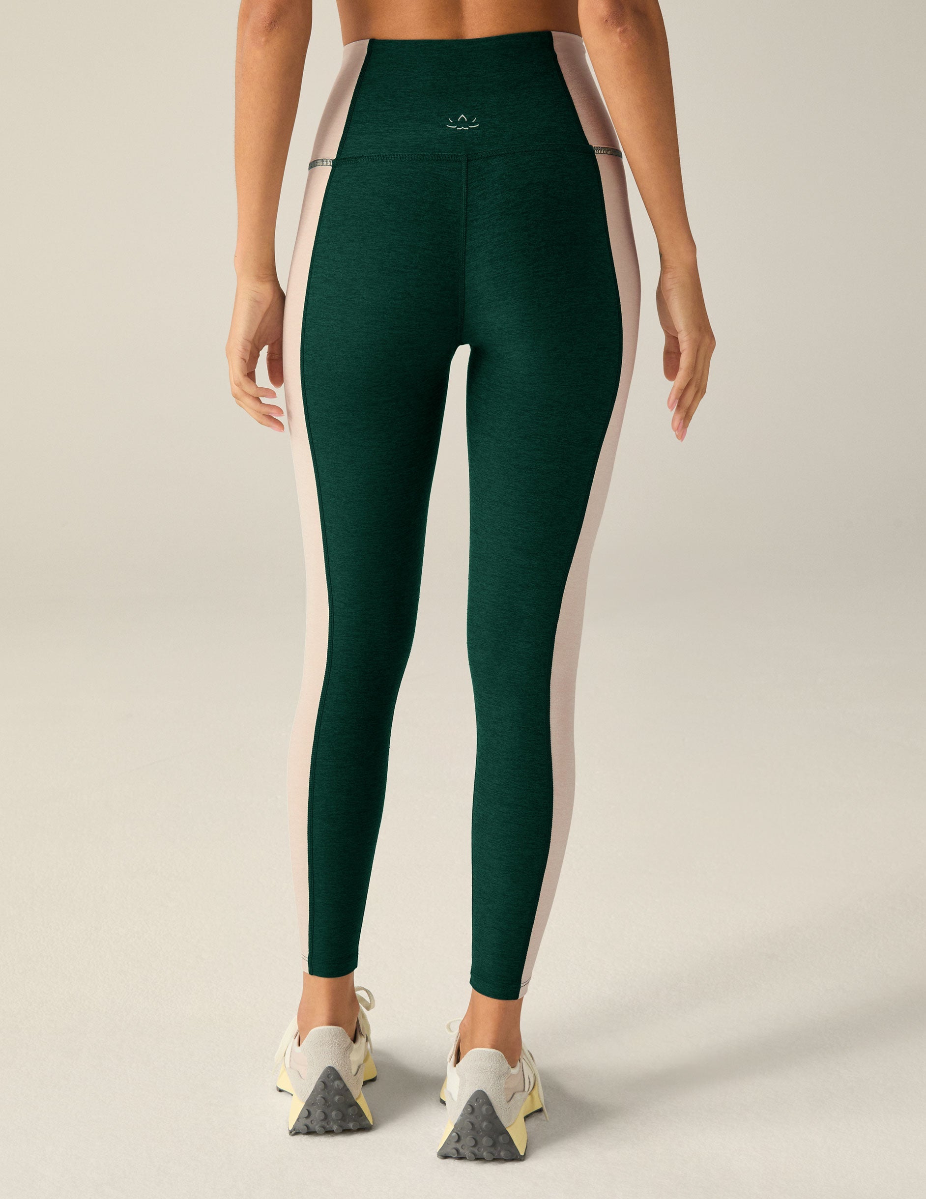 Spacedye Vitality High-Waisted Colorblock Midi Leggings for Women Activewear
