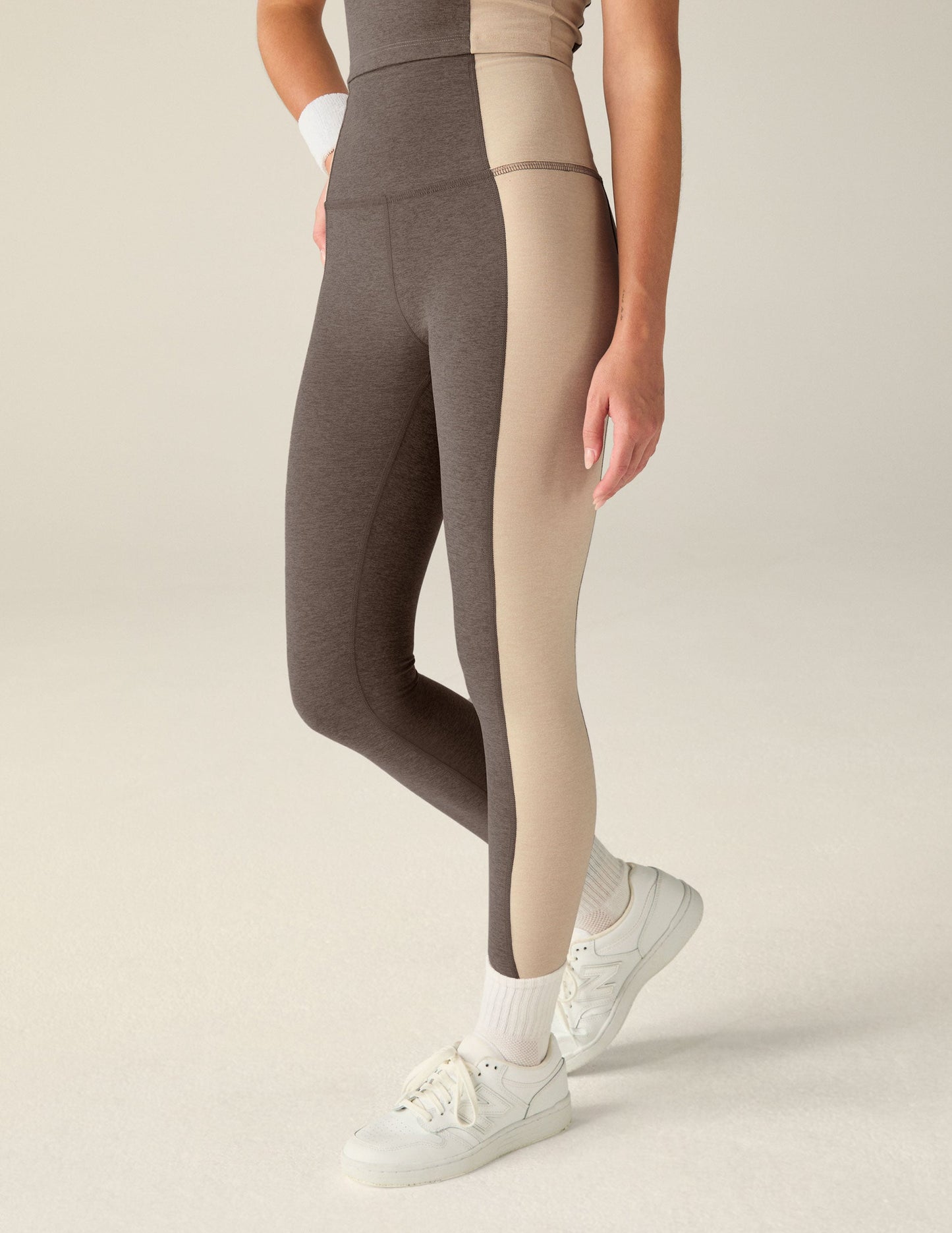 Spacedye Vitality High-Waisted Colorblock Midi Leggings for Women