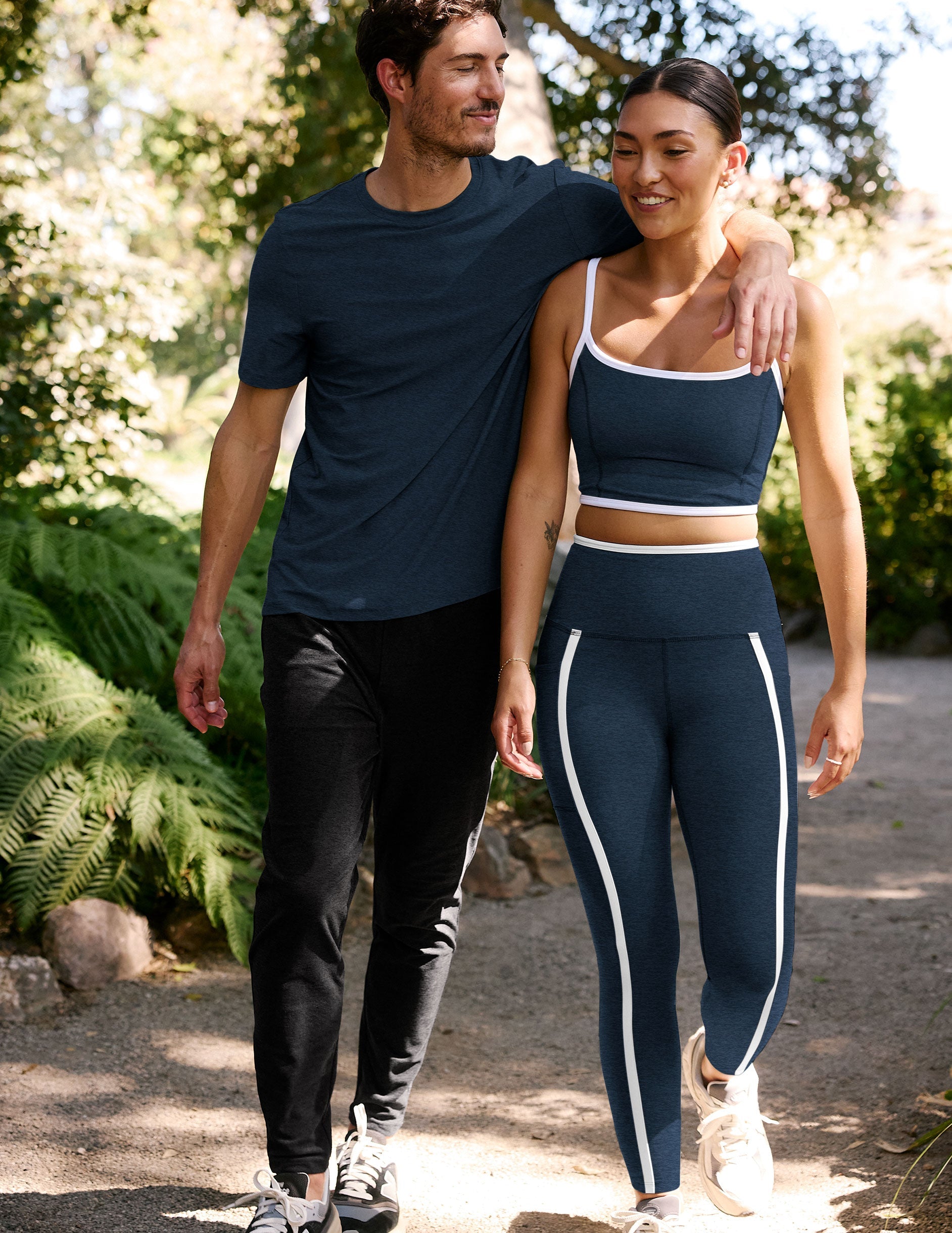 Spacedye High-Waisted Midi Leggings: Pockets, Contrast Trim, Ultimate Comfort Fit