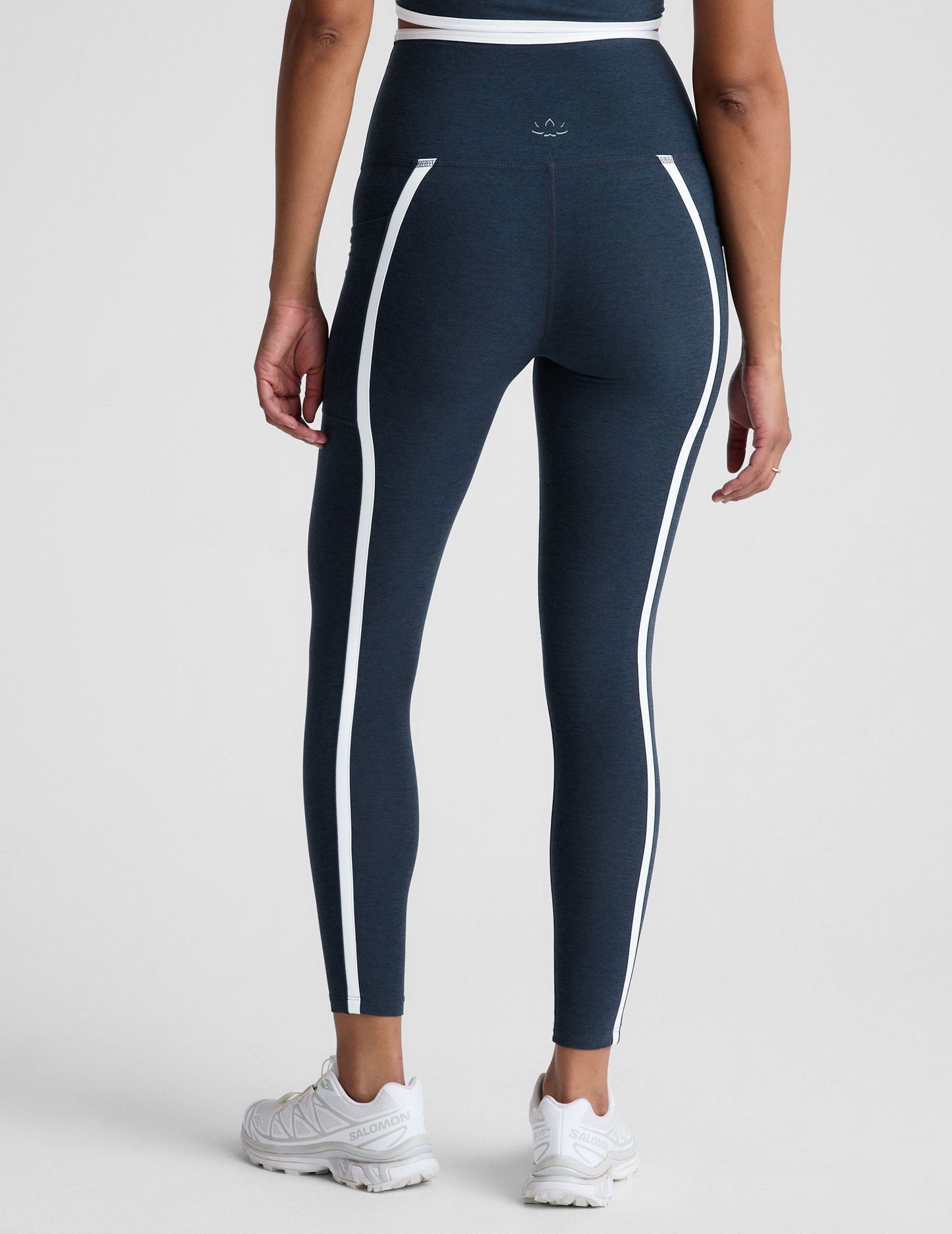 Spacedye High-Waisted Midi Leggings: Pockets, Contrast Trim, Ultimate Comfort Fit