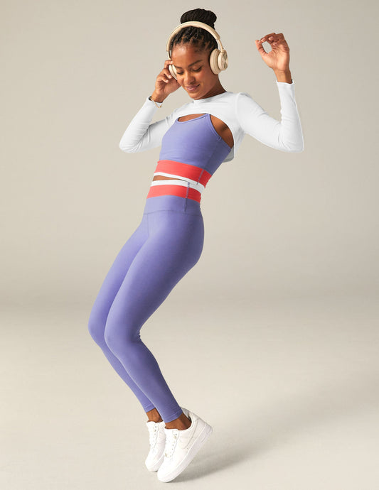 Spacedye Horizon Colorblock Midi Legging: High-Waist Performance Activewear for Women