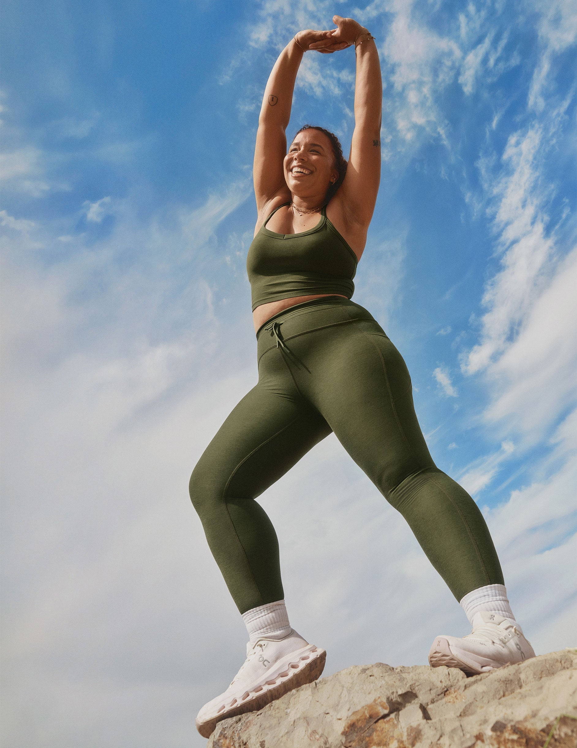 Beyond Yoga Spacedye Go Pocket Midi Leggings: High-Waisted, Drawstring, Side Pockets