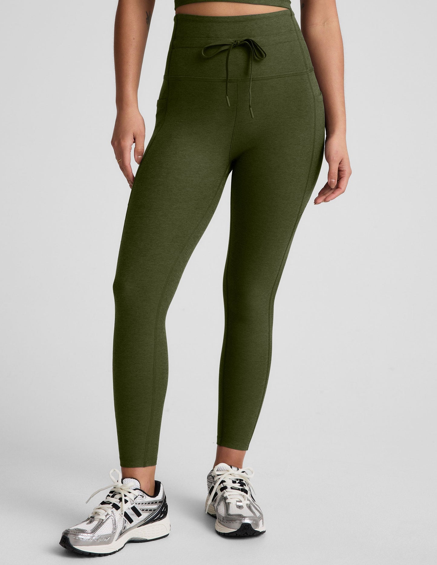 Beyond Yoga Spacedye Go Pocket Midi Leggings: High-Waisted, Drawstring, Side Pockets