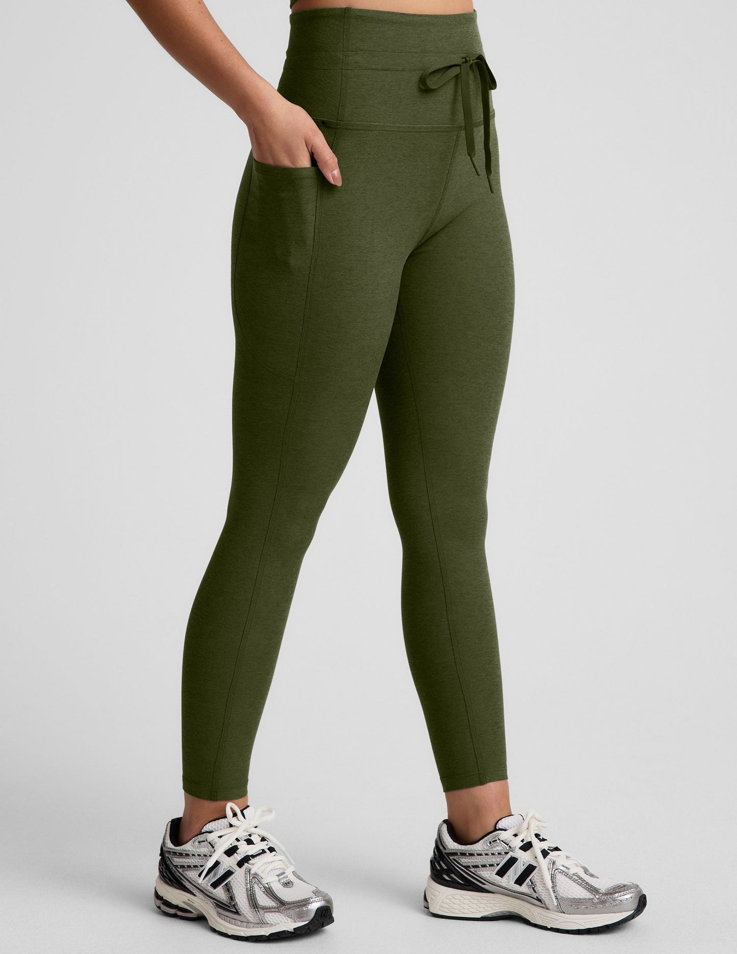 Beyond Yoga Spacedye Go Pocket Midi Leggings: High-Waisted, Drawstring, Side Pockets