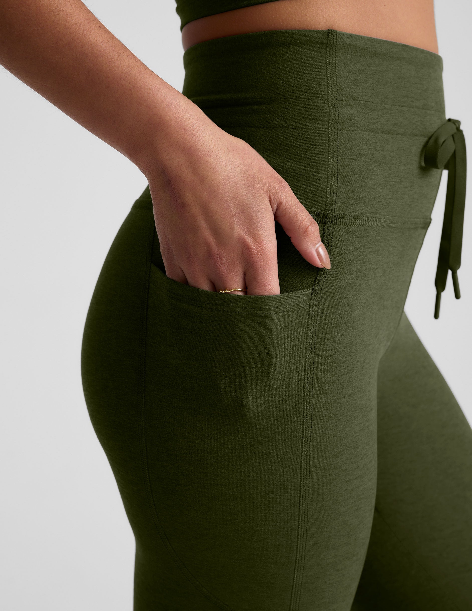 Beyond Yoga Spacedye Go Pocket Midi Leggings: High-Waisted, Drawstring, Side Pockets