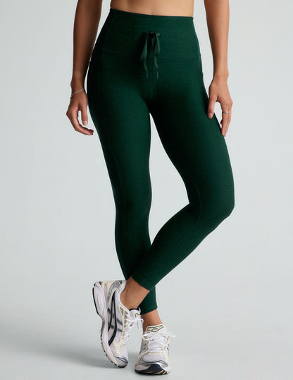 Spacedye Go Pocket Midi Legging: High-Waist, Drawstring, Side Pockets, Activewear