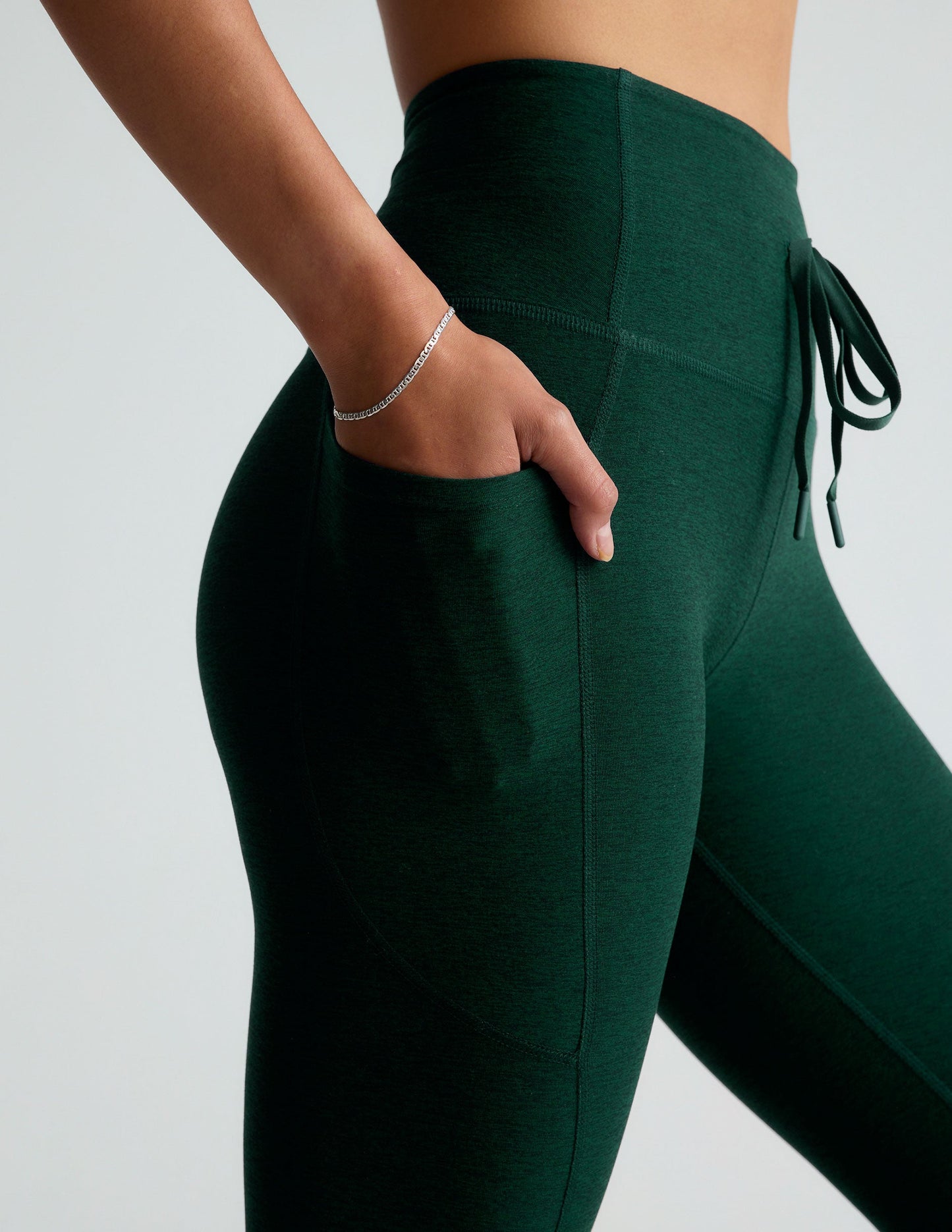 Spacedye Go Pocket Midi Legging: High-Waist, Drawstring, Side Pockets, Activewear