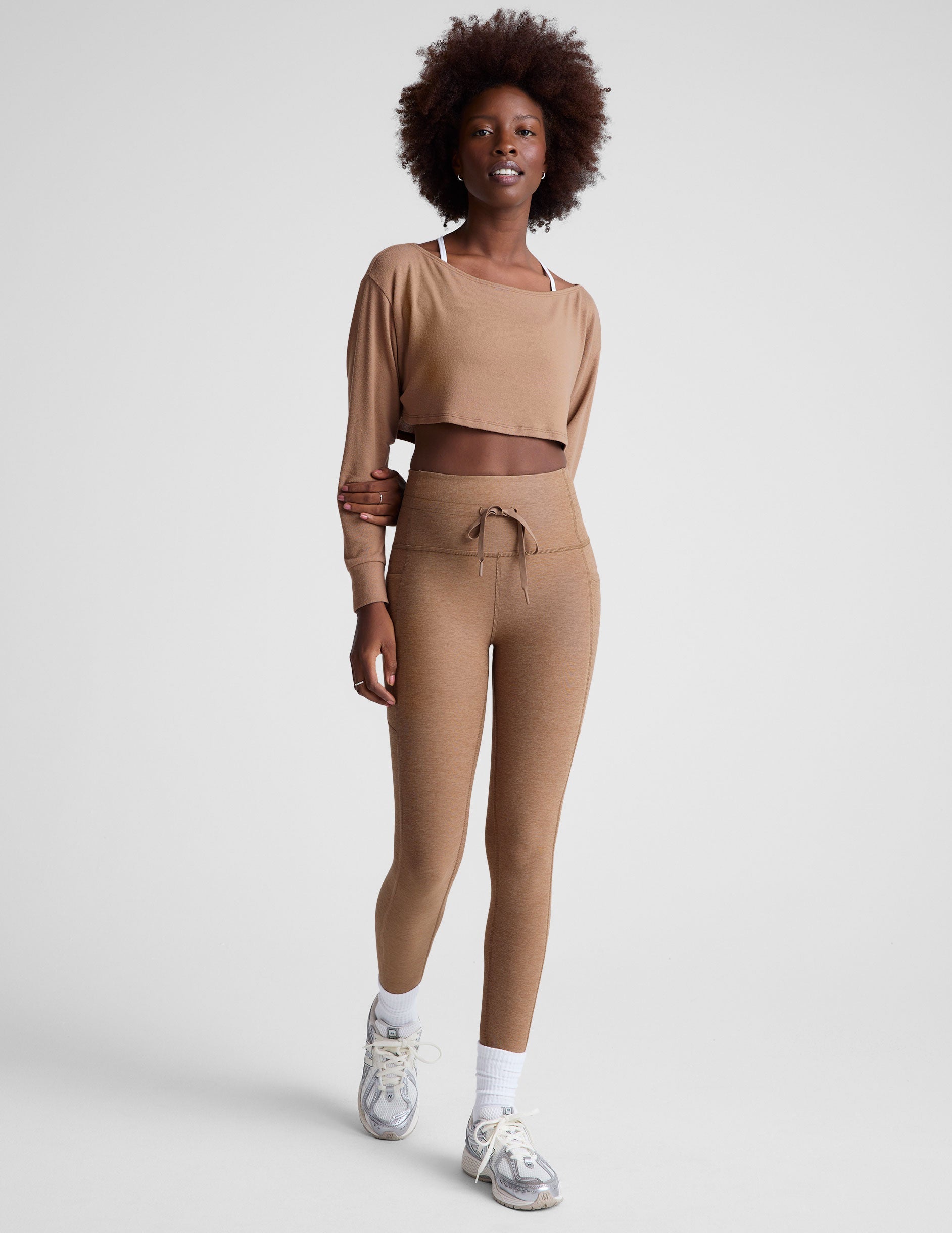 Spacedye Go Pocket Midi Leggings: High-Waisted, Drawstring, Handy Pockets, Ultimate Comfort