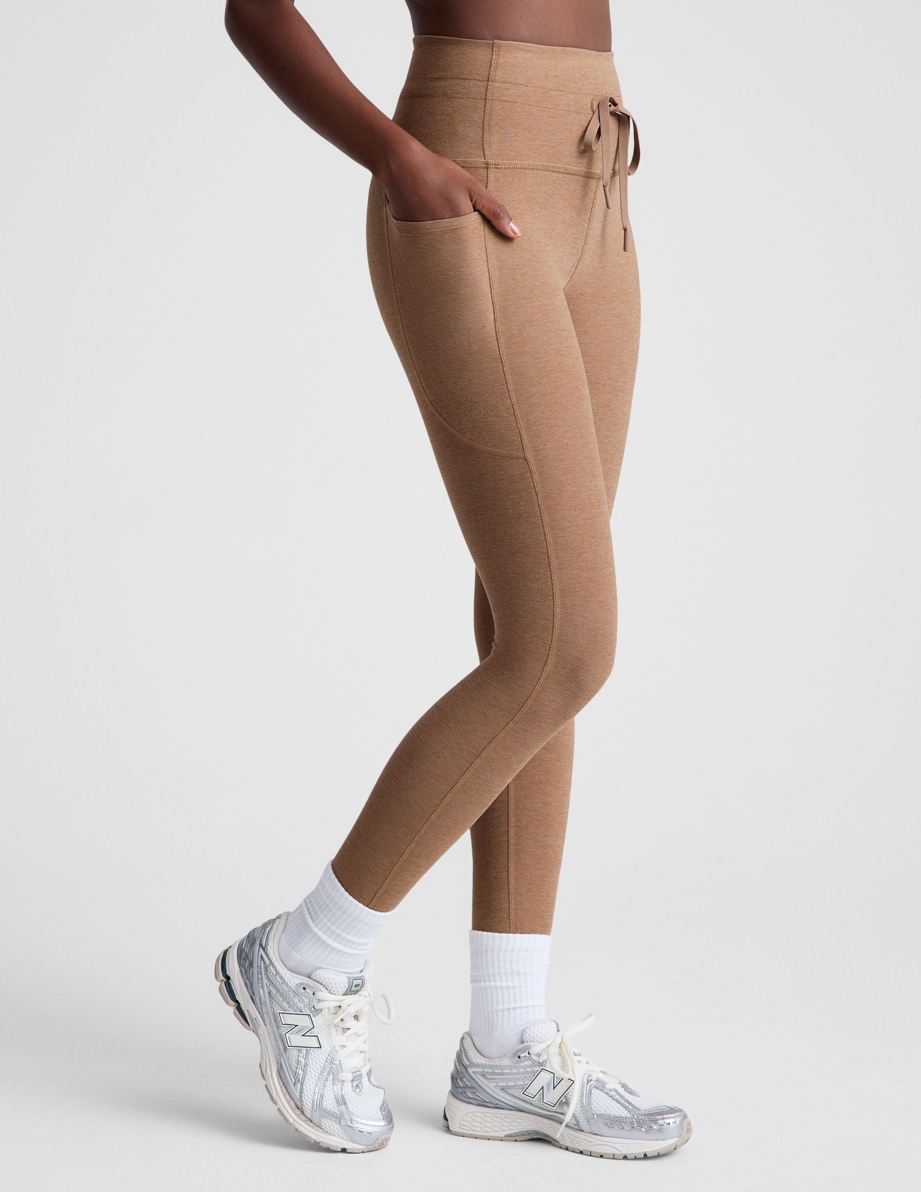 Spacedye Go Pocket Midi Leggings: High-Waisted, Drawstring, Handy Pockets, Ultimate Comfort