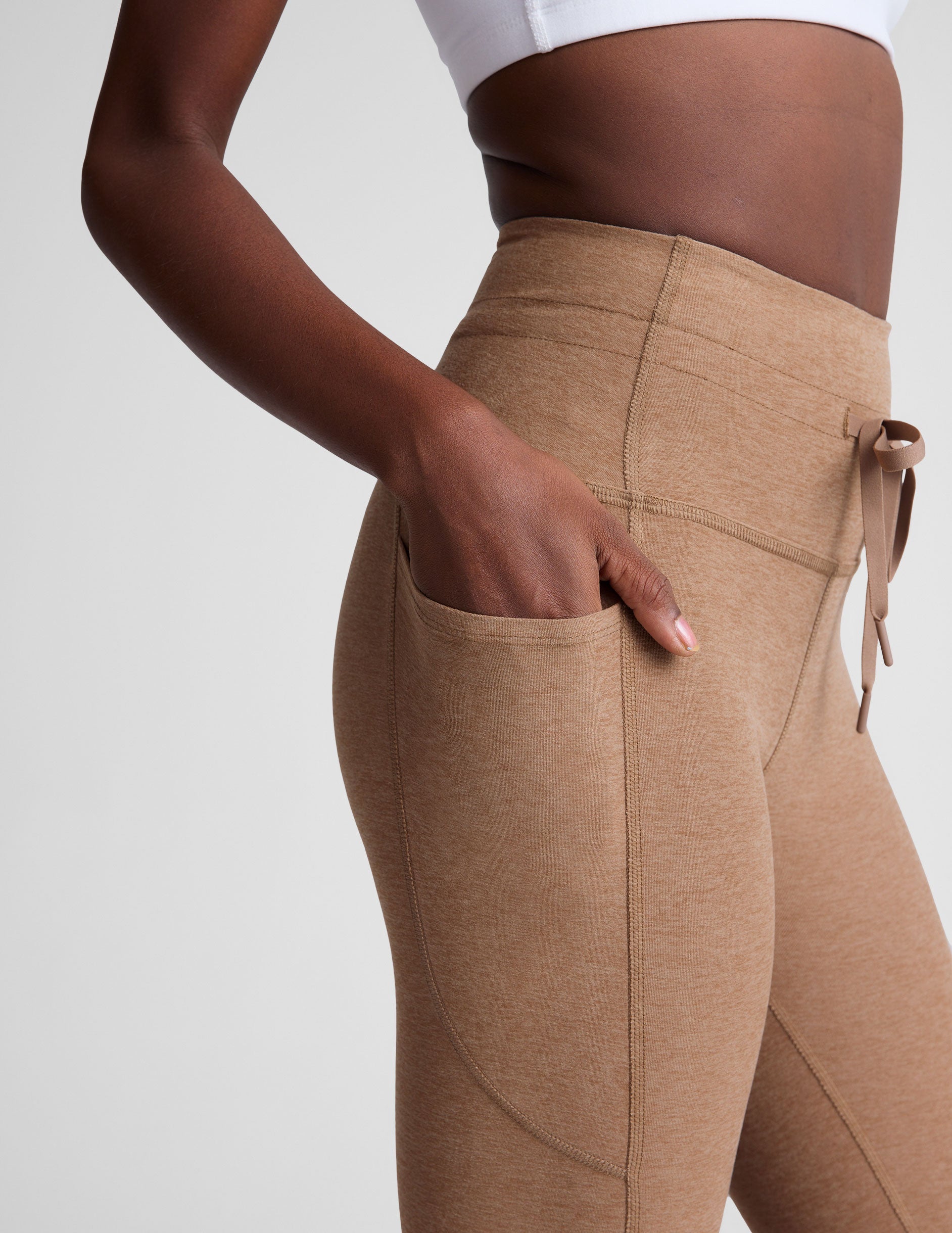 Spacedye Go Pocket Midi Leggings: High-Waisted, Drawstring, Handy Pockets, Ultimate Comfort