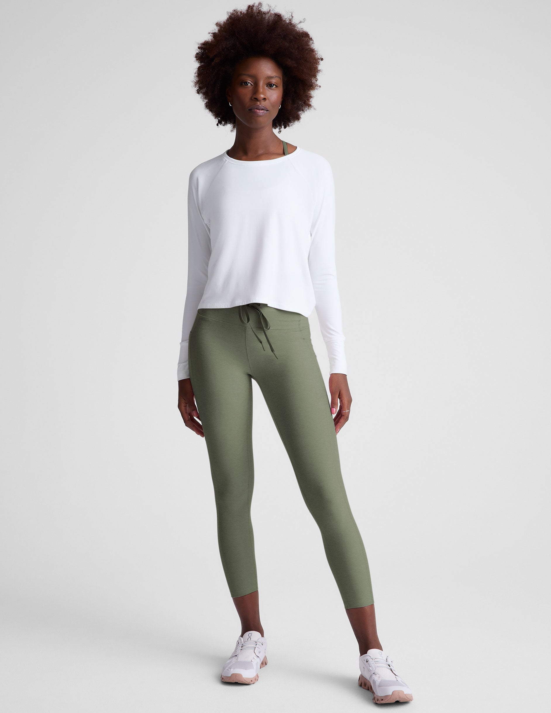 Beyond Yoga Spacedye Go Pocket Midi Legging: High-Waisted, Drawstring, Pockets