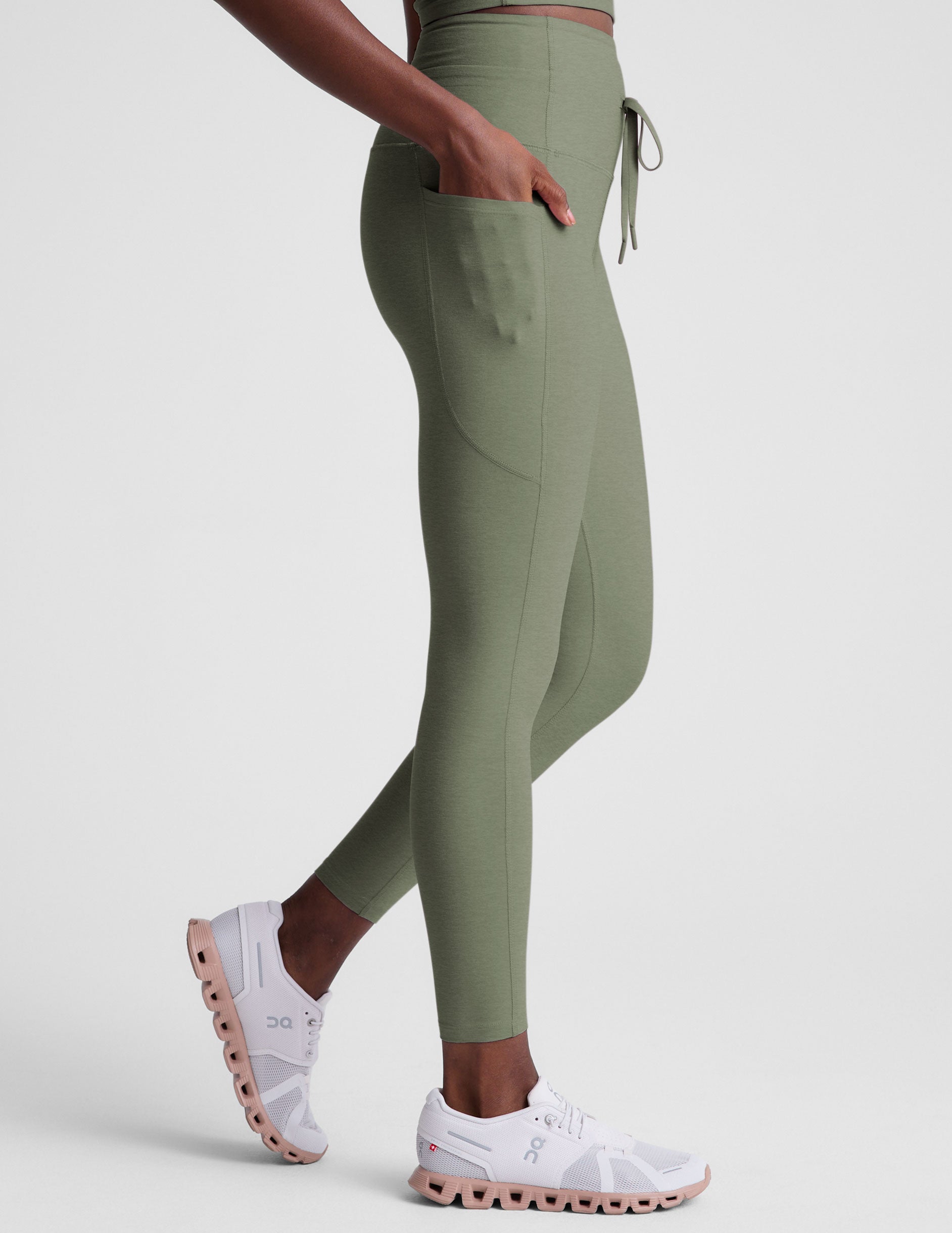Beyond Yoga Spacedye Go Pocket Midi Legging: High-Waisted, Drawstring, Pockets