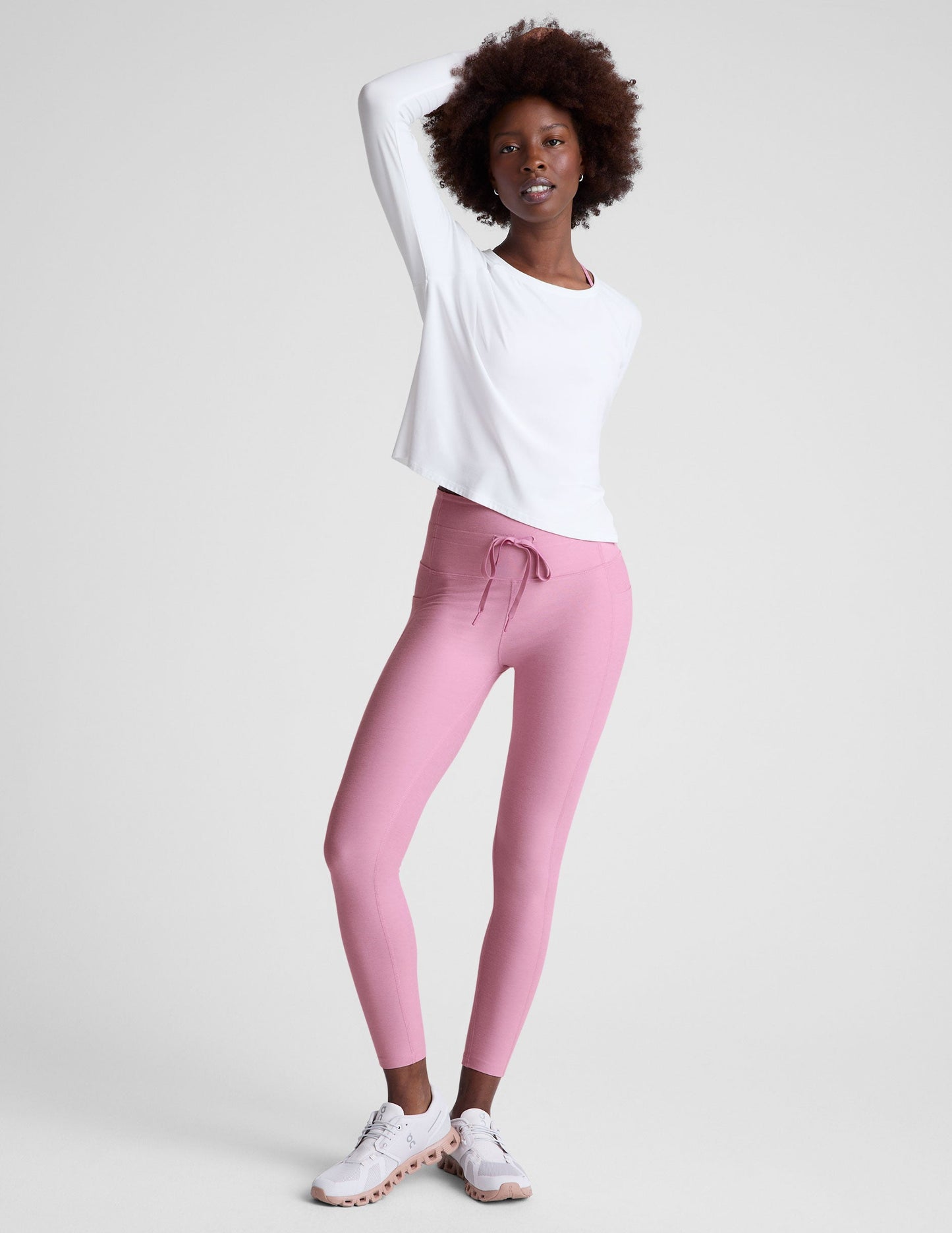 Spacedye Go Pocket Midi Legging: High-Waisted, Drawstring, Side Pockets, Ultra-Comfort