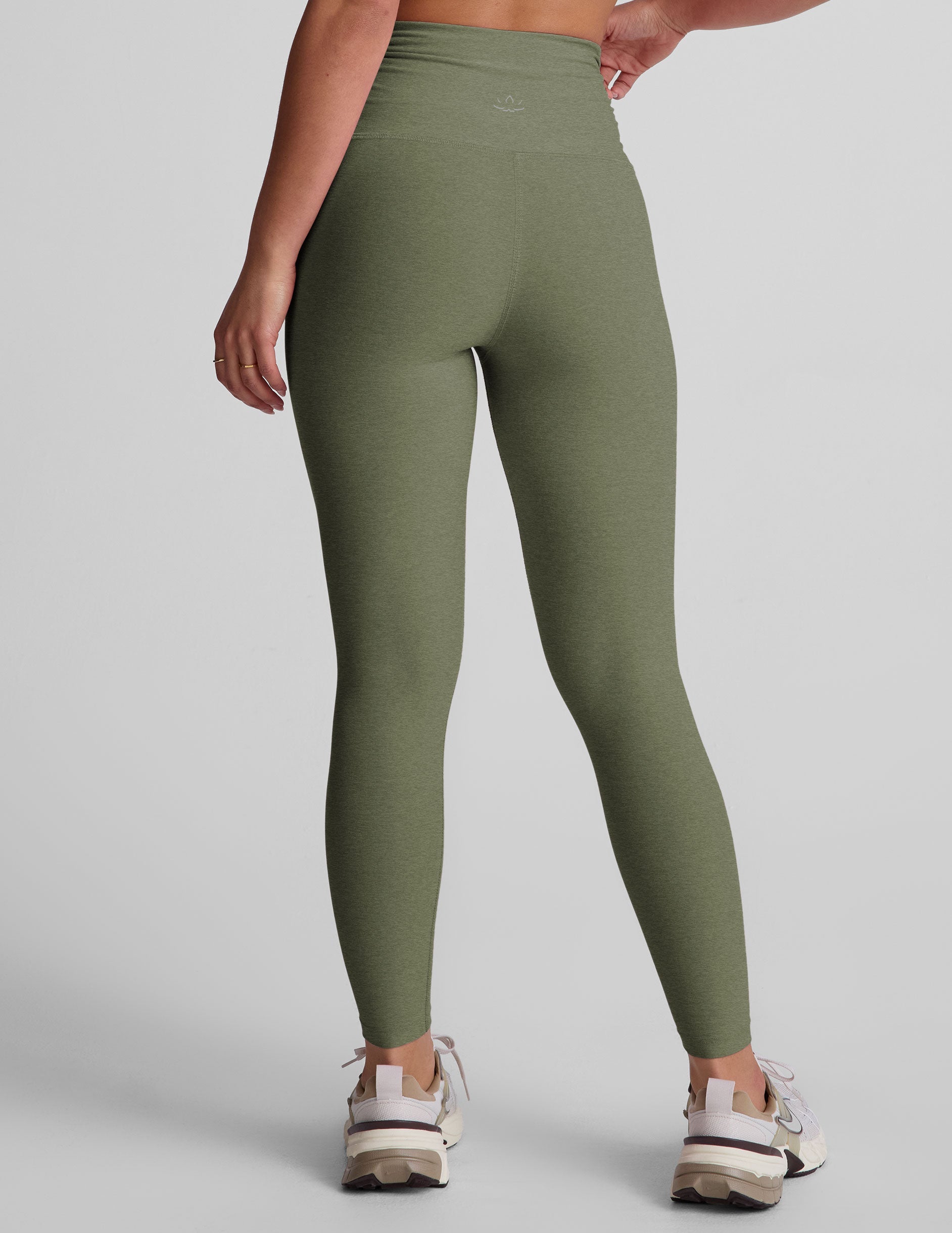 Beyond Yoga Spacedye Shirred Midi Barre Leggings - Super Soft & Flexible