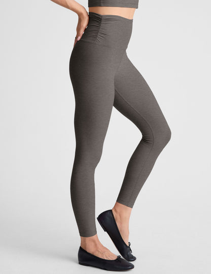 Spacedye Barre Shirred Leggings: High-Waisted, Midi-Length, Ultimate Comfort & Style