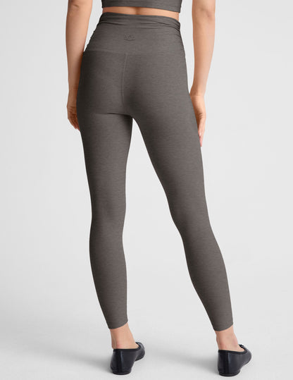 Spacedye Barre Shirred Leggings: High-Waisted, Midi-Length, Ultimate Comfort & Style