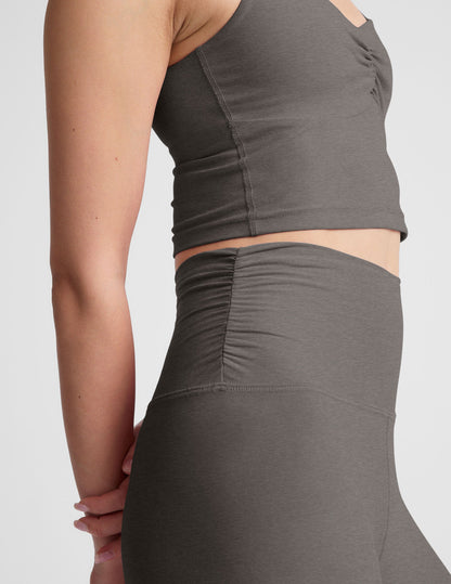 Spacedye Barre Shirred Leggings: High-Waisted, Midi-Length, Ultimate Comfort & Style