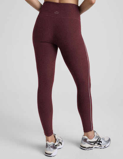 Soft Spacedye High-Waisted Midi Leggings - Flattering Yoga & Travel Comfort