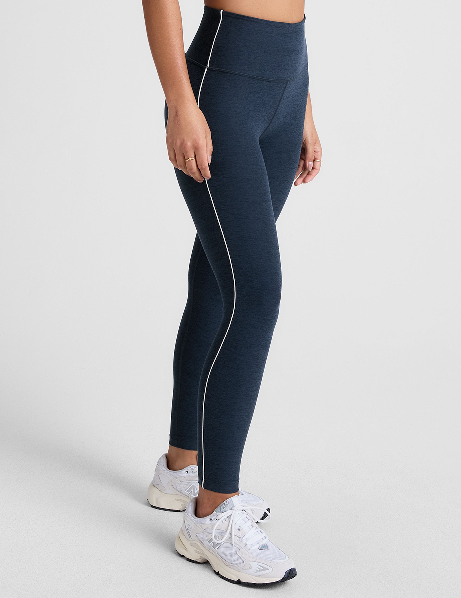 Ultra-Soft Spacedye High-Waisted Midi Leggings for Yoga & Activewear Women