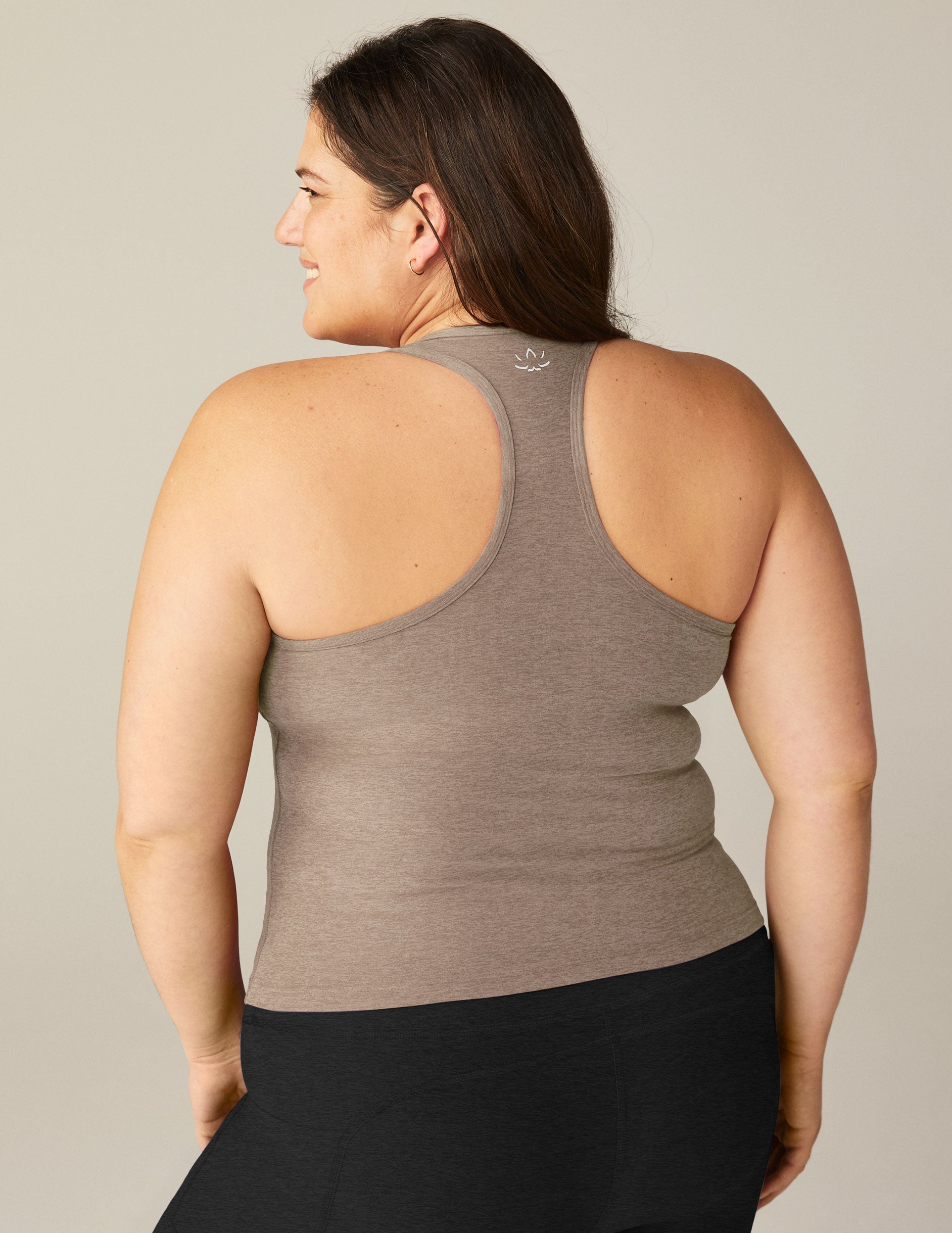 Spacedye Step Up Racerback Tank: Ultra-Soft Activewear with Built-in Bra