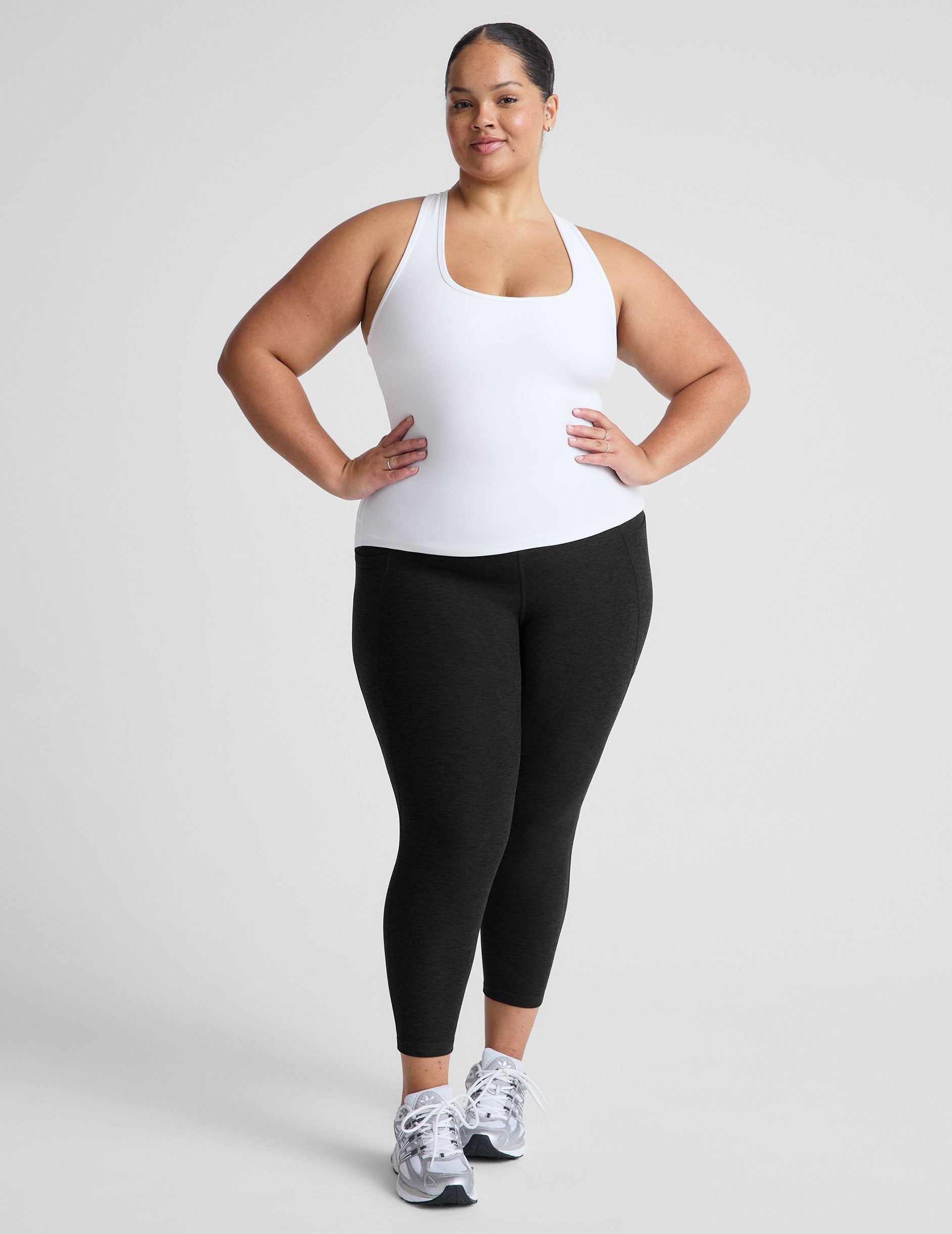 Spacedye Buttery Soft Racerback Tank Top with Built-in Shelf Bra