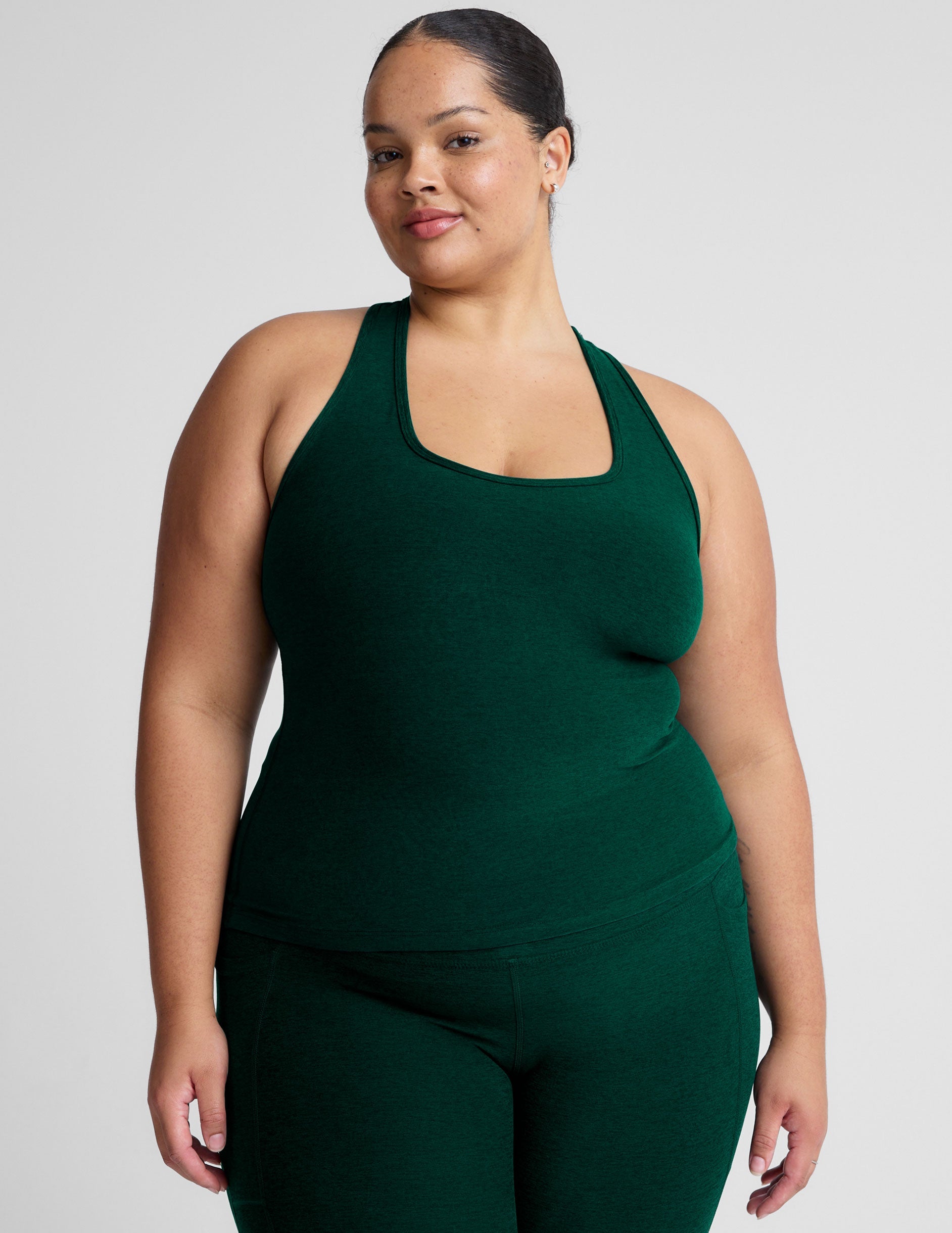 Buttery-Soft Spacedye Racerback Tank Top for Ultimate Comfort and Support