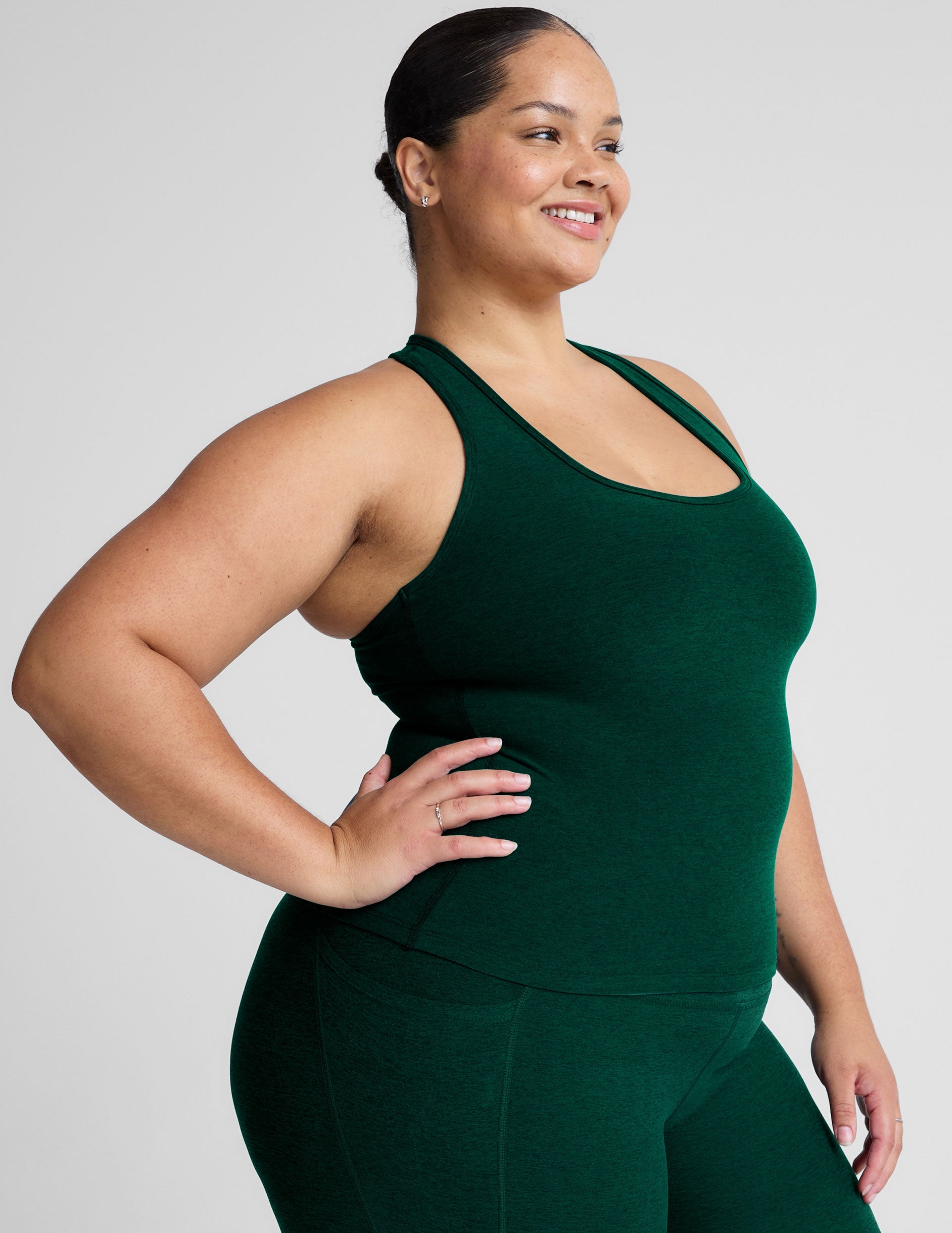 Buttery-Soft Spacedye Racerback Tank Top for Ultimate Comfort and Support