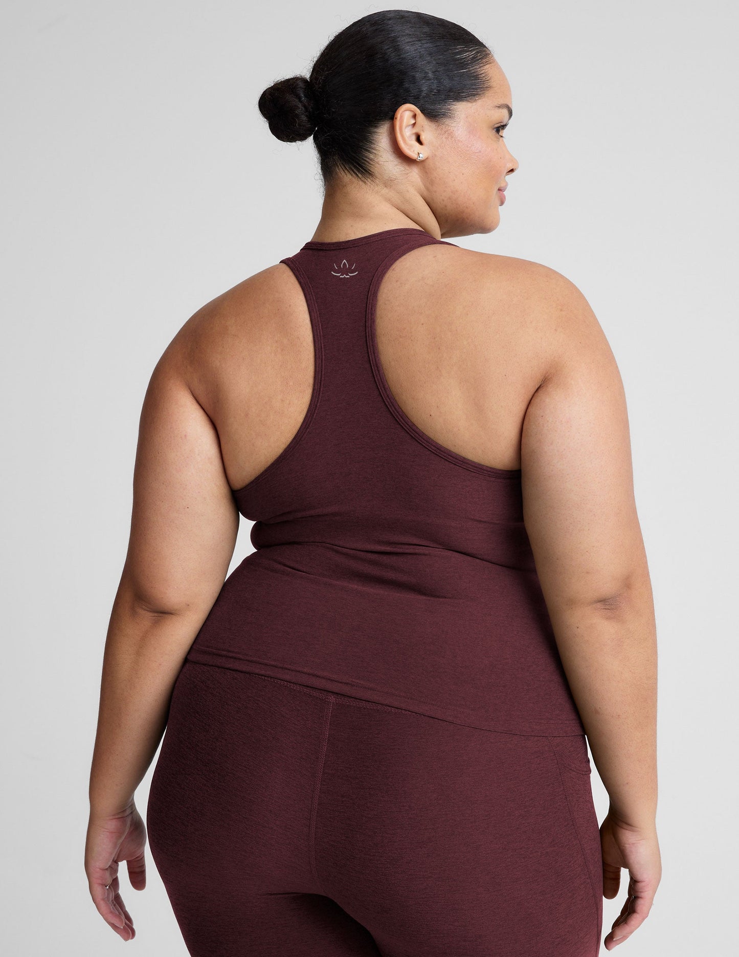 Ultra-Soft Spacedye Racerback Tank Top with Built-in Bra Support