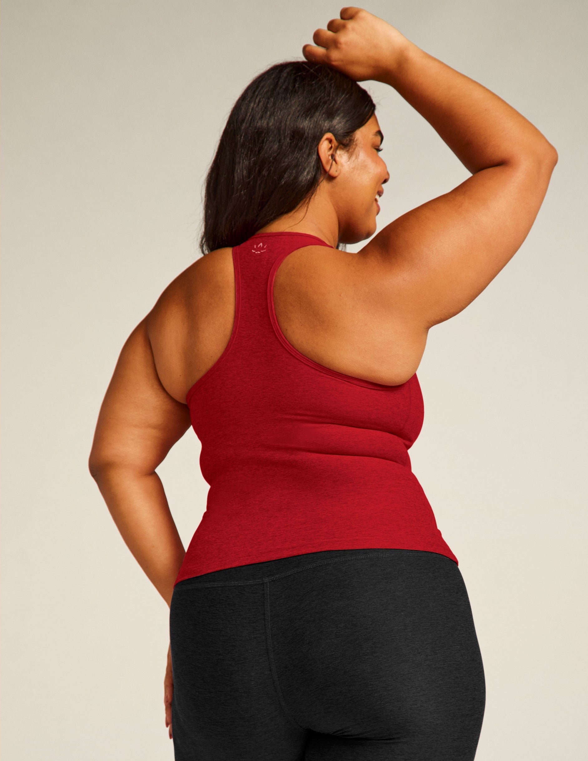 Ultra-Soft Spacedye Racerback Tank Top with Built-in Shelf Bra