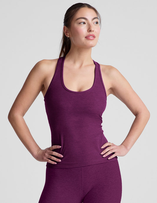 Buttery Soft Spacedye Racerback Tank Top, Built-In Bra, Activewear & Lounge