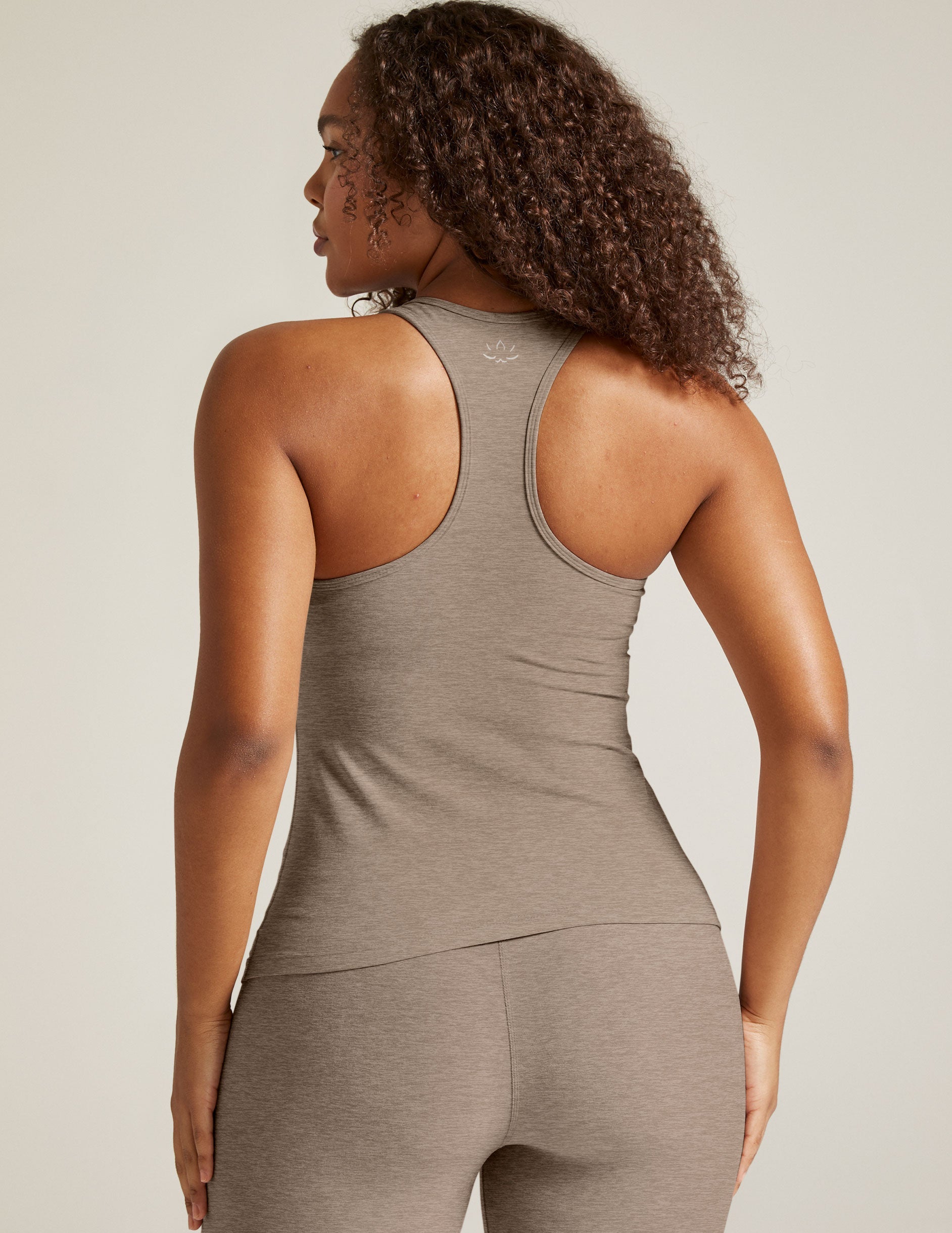 Spacedye Step Up Racerback Tank: Ultra-Soft Activewear with Built-in Bra