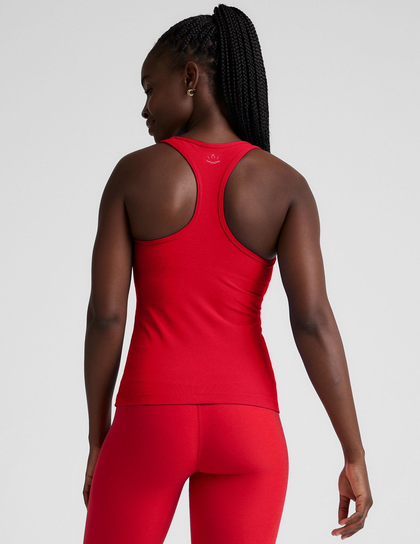 Soft Spacedye Racerback Tank Top - Built-in Bra Activewear Scoop Neck