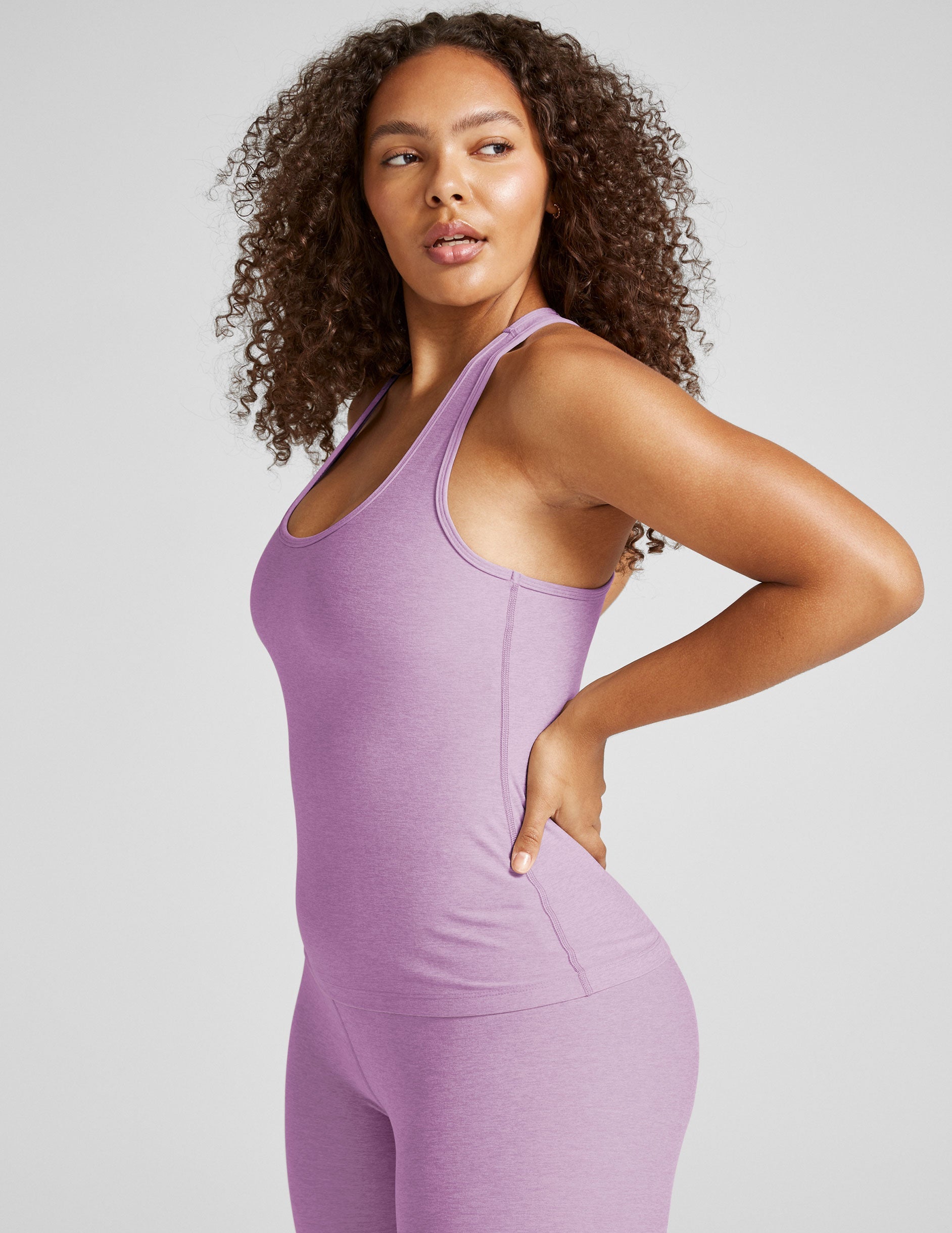 Beyond Yoga Spacedye Racerback Tank Top with Built-in Shelf Bra