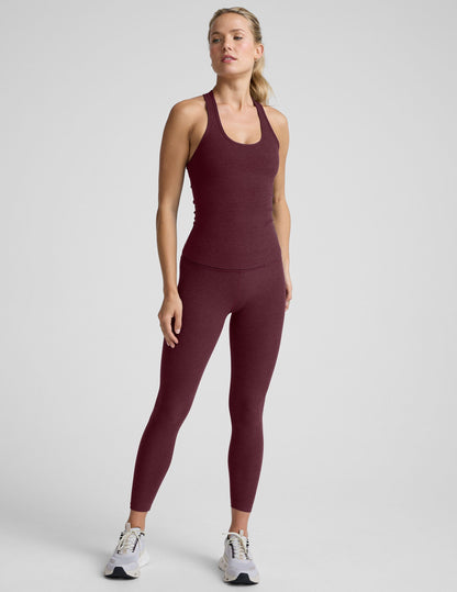 Ultra-Soft Spacedye Racerback Tank Top with Built-in Bra Support