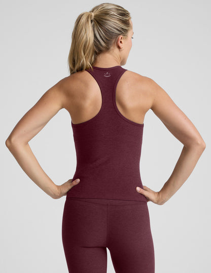Ultra-Soft Spacedye Racerback Tank Top with Built-in Bra Support