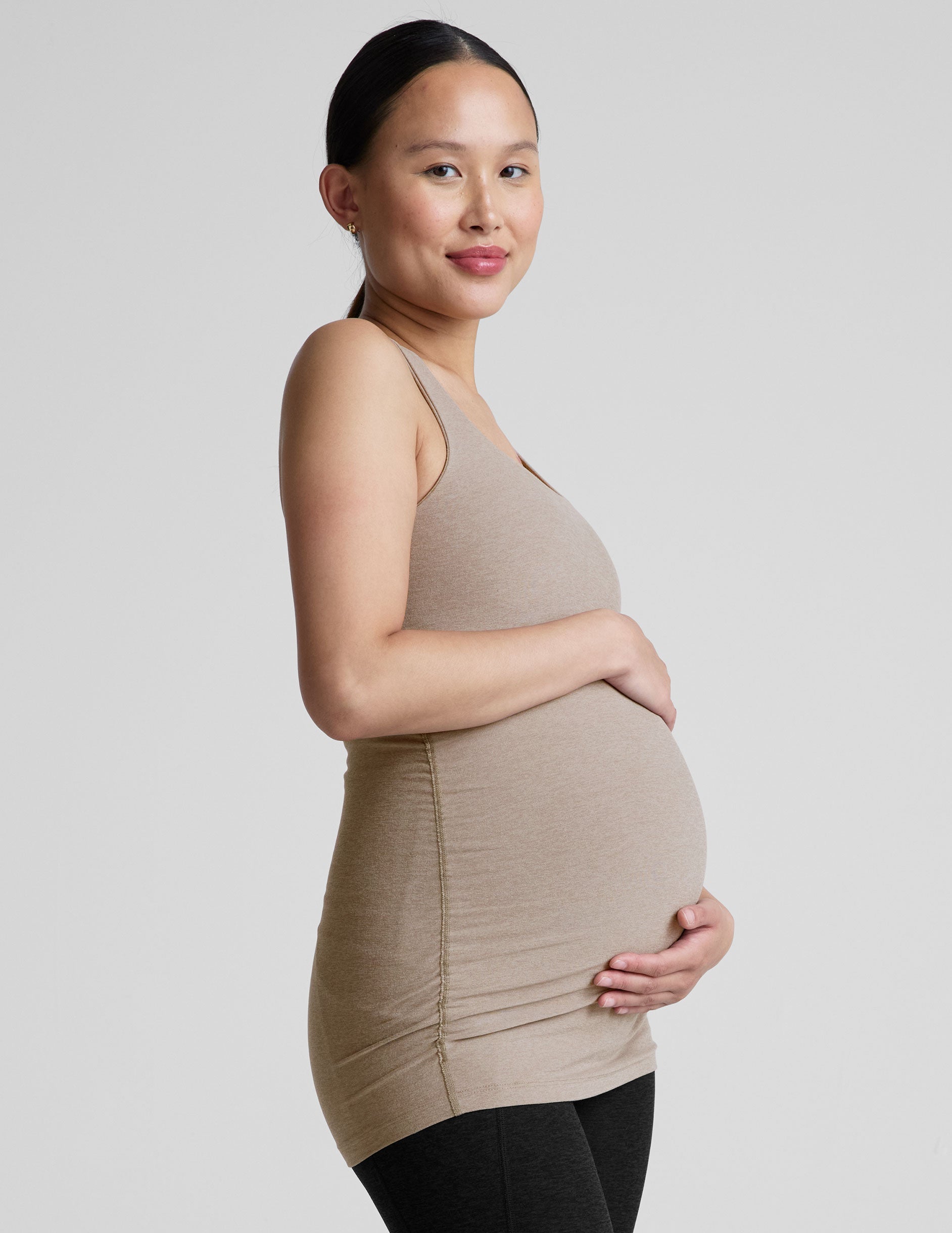 Beyond Yoga Spacedye Maternity Tank: Built-in Bra, Racerback, Ultimate Comfort & Support