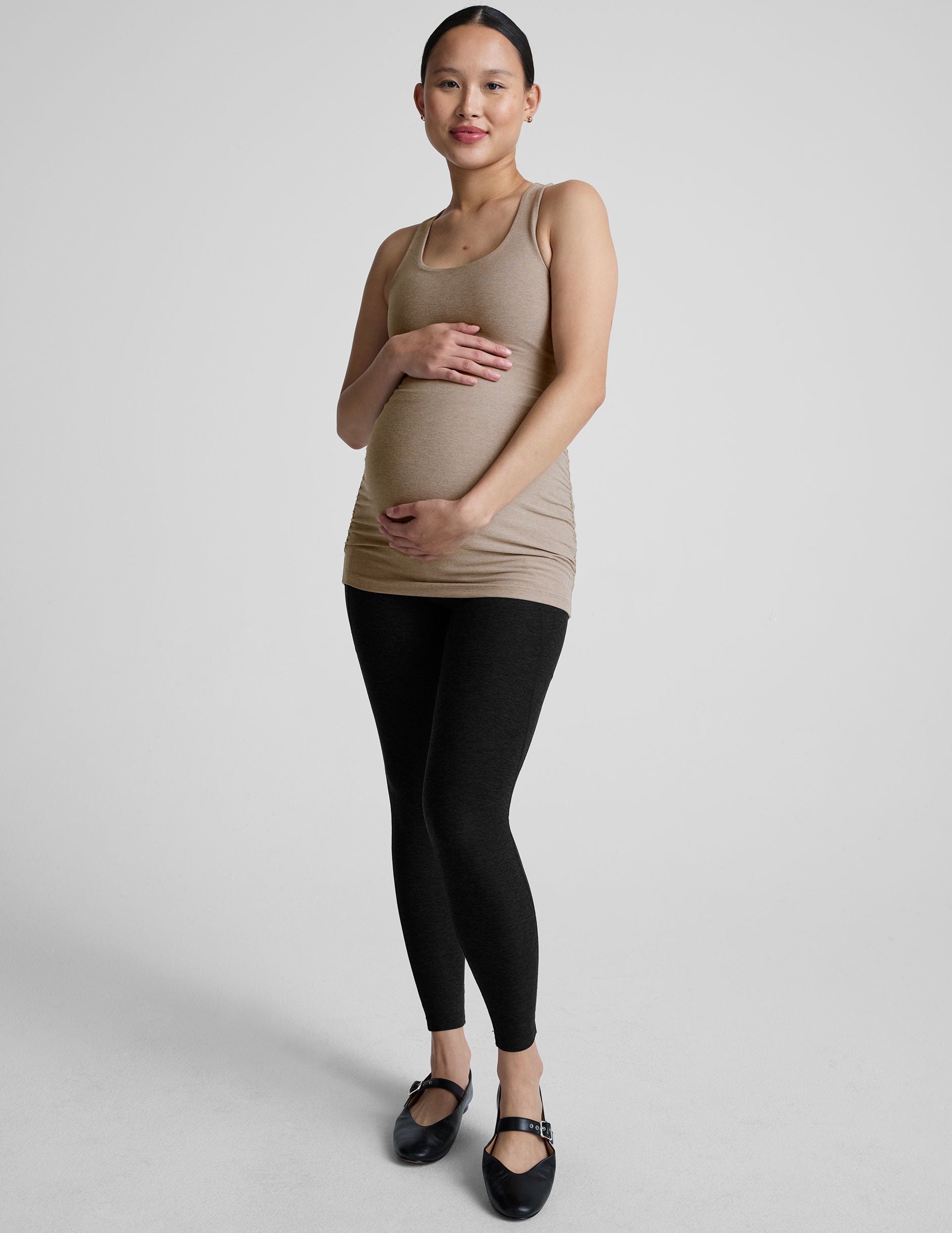 Beyond Yoga Spacedye Maternity Tank: Built-in Bra, Racerback, Ultimate Comfort & Support