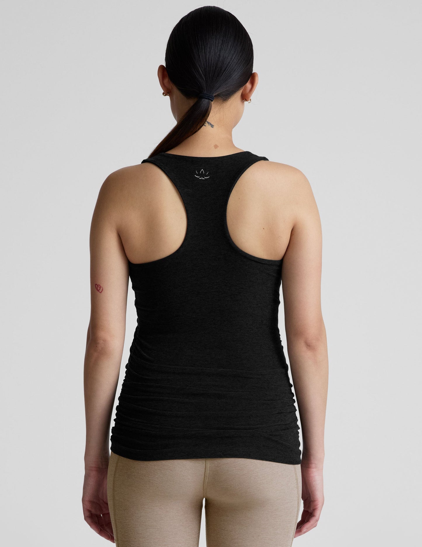 Soft Spacedye Maternity Tank Top – Supportive, Flexible, Stylish, Black Essential