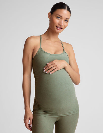 Beyond Yoga Spacedye Maternity Tank: Flexible Comfort, Built-in Bra, UPF 50+