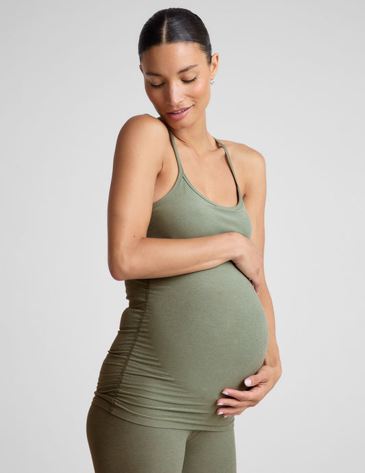 Beyond Yoga Spacedye Maternity Tank: Flexible Comfort, Built-in Bra, UPF 50+