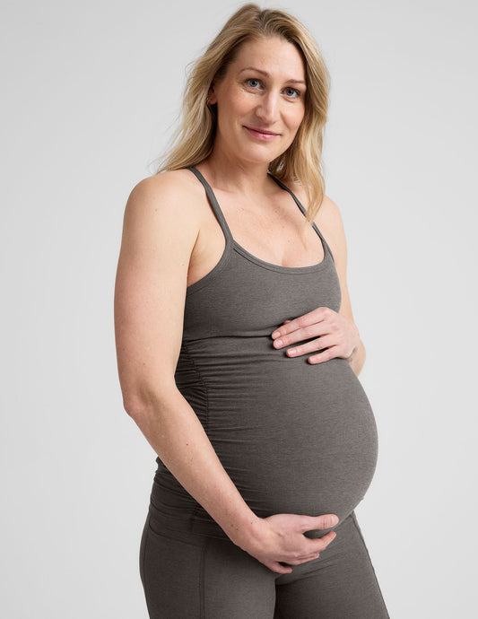 Spacedye Ultimate Maternity Racerback Tank: Cool, Comfy, Built-in Bra, UPF 50+