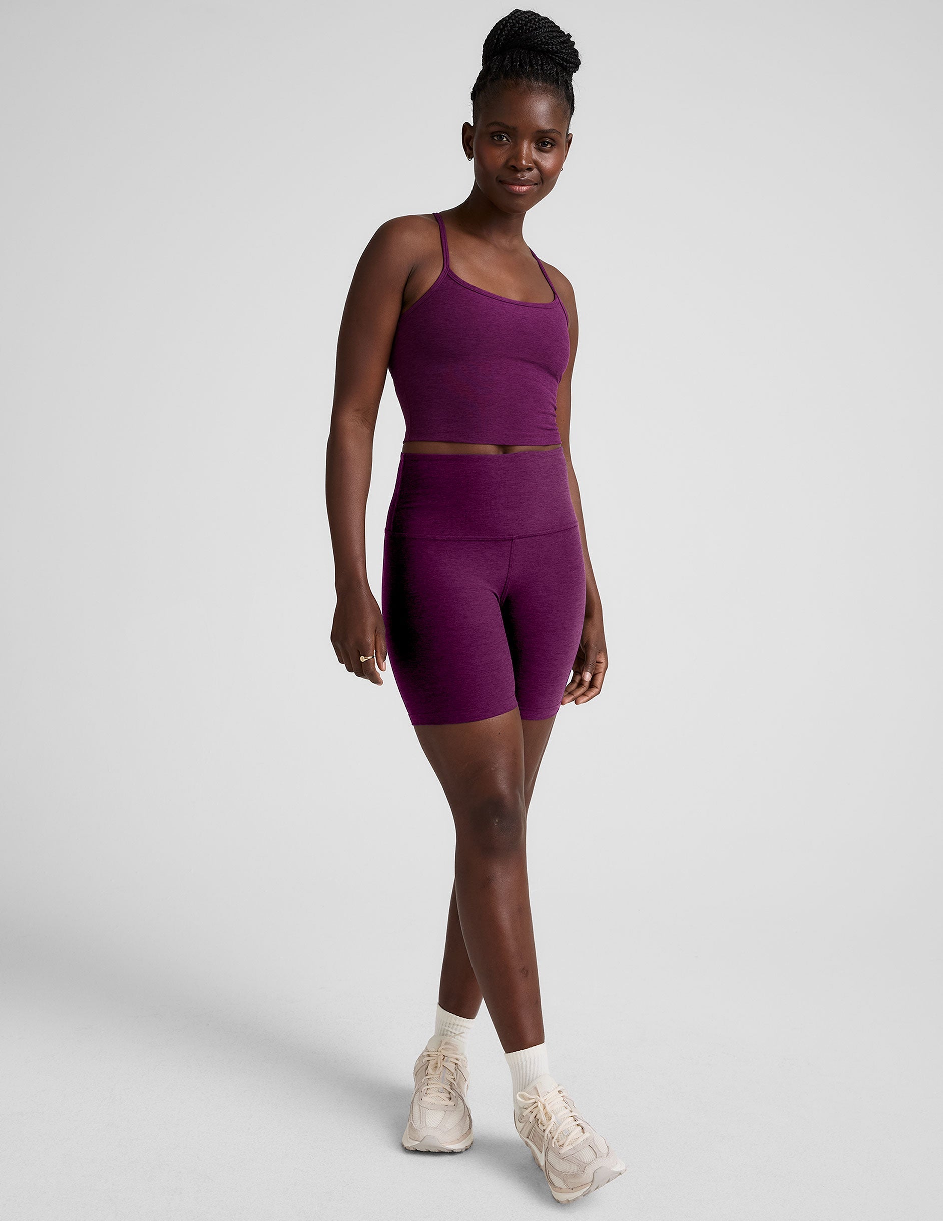 Beyond Yoga Spacedye Slim Racerback Cropped Tank Top: Comfort & Style