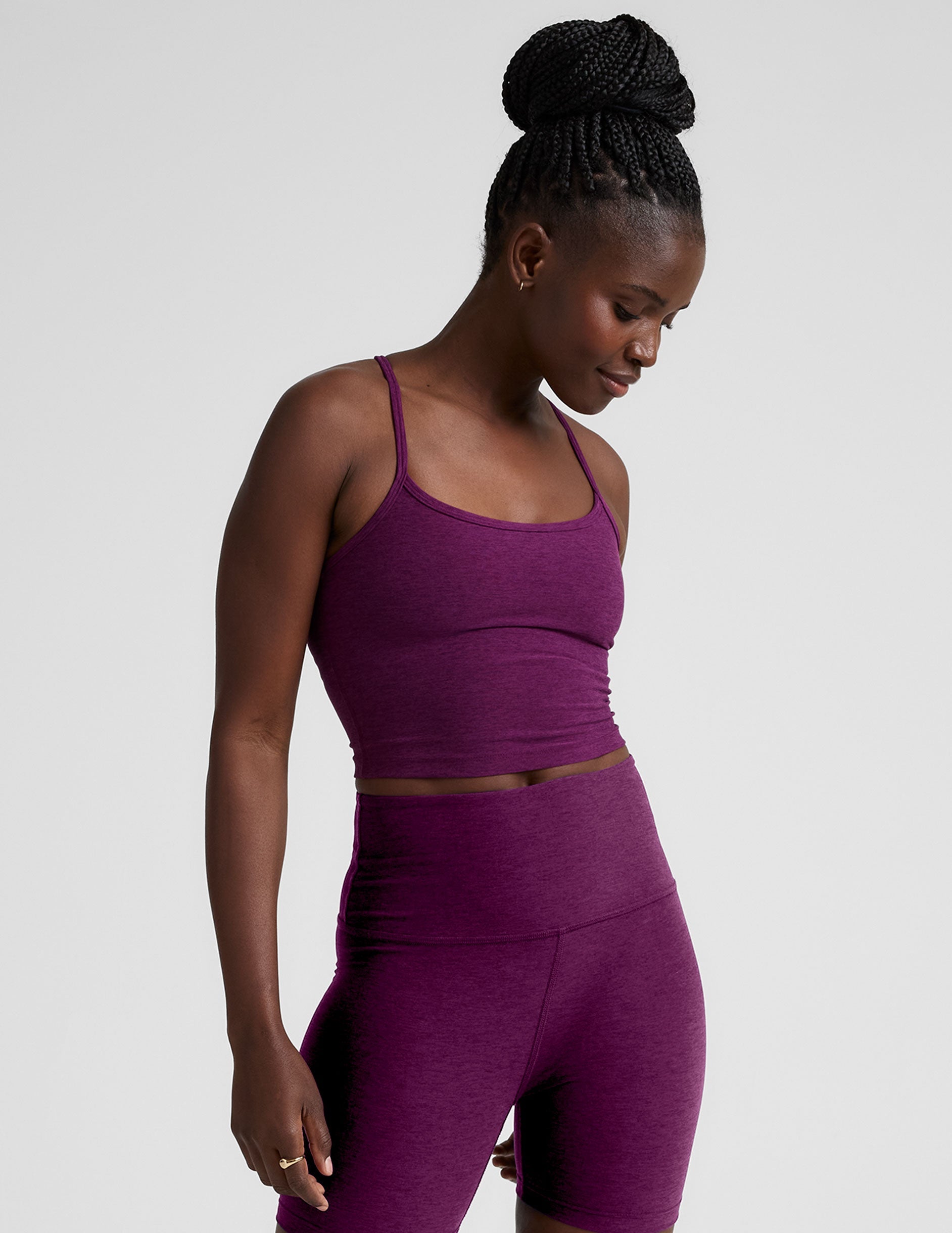 Beyond Yoga Spacedye Slim Racerback Cropped Tank Top: Comfort & Style