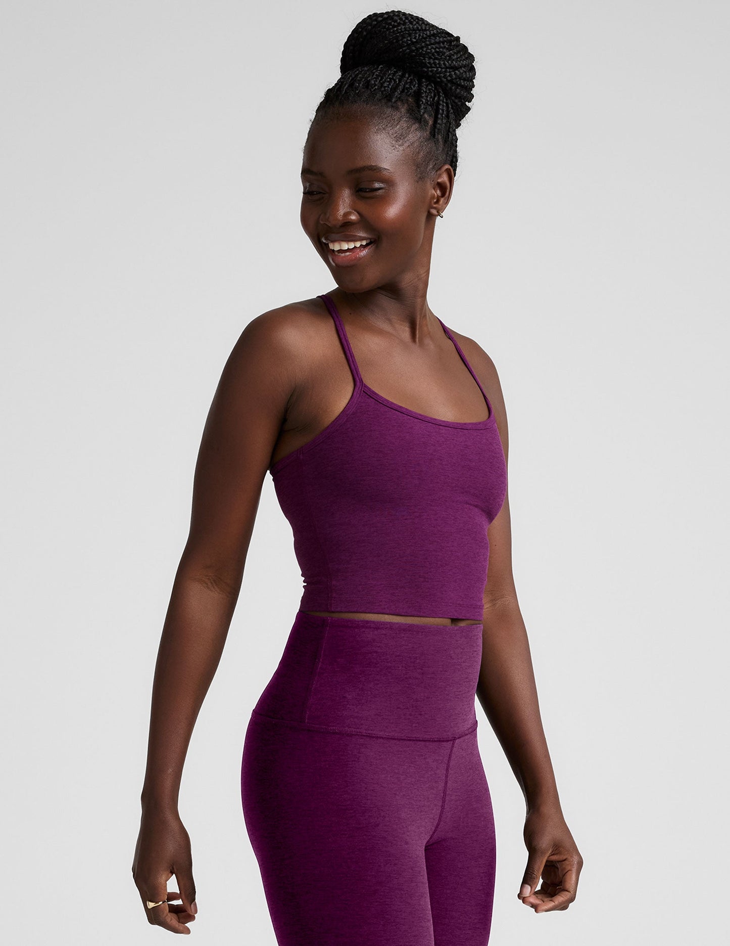 Beyond Yoga Spacedye Slim Racerback Cropped Tank Top: Comfort & Style
