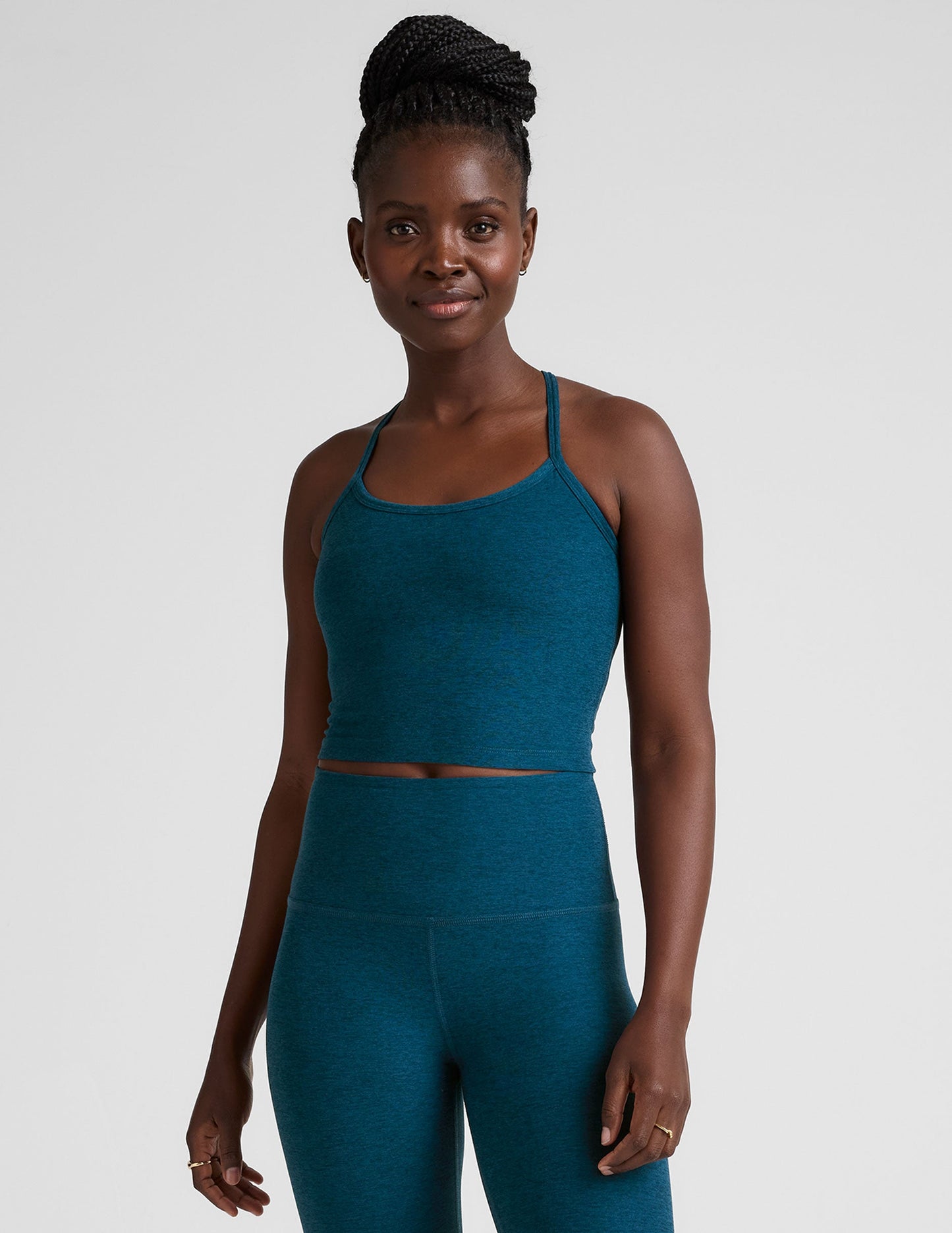 Beyond Yoga Spacedye Cropped Racerback Tank: Comfort, UPF 50+ Activewear Essential