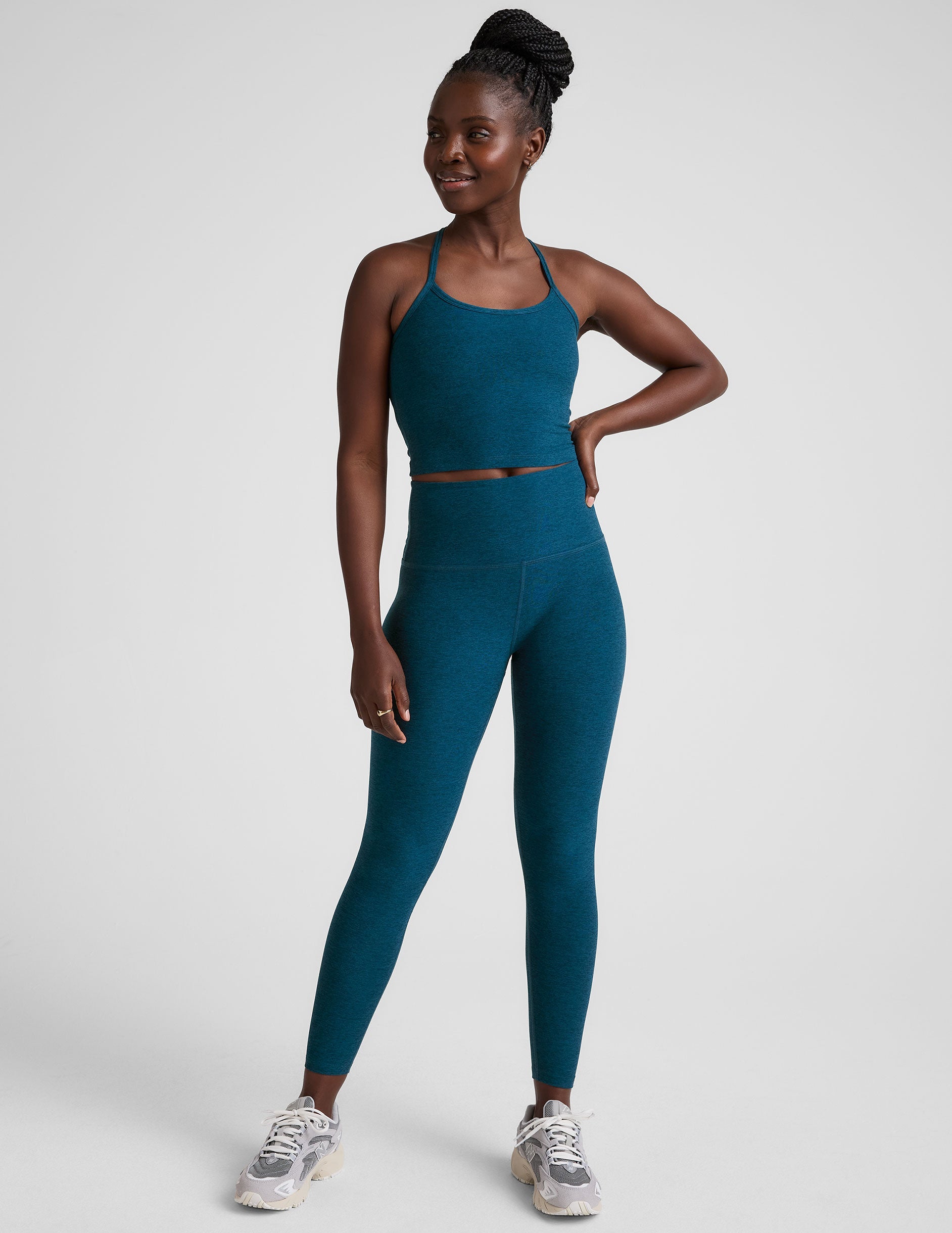 Beyond Yoga Spacedye Cropped Racerback Tank: Comfort, UPF 50+ Activewear Essential