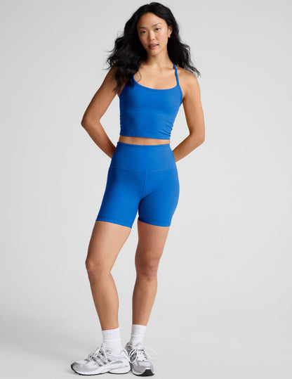 Beyond Yoga Spacedye Slim Racerback Cropped Tank Top with Built-in Bra