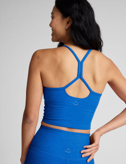 Beyond Yoga Spacedye Slim Racerback Cropped Tank Top with Built-in Bra