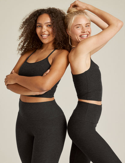 Beyond Yoga Spacedye Slim Racerback Cropped Tank with Built-in Bra & UPF 50+