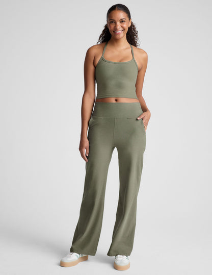 Spacedye Slim Racerback Cropped Tank with Built-in Bra for Yoga